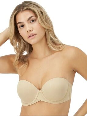Maidenform Strapless Convertible Bra Beige NWOT 38D